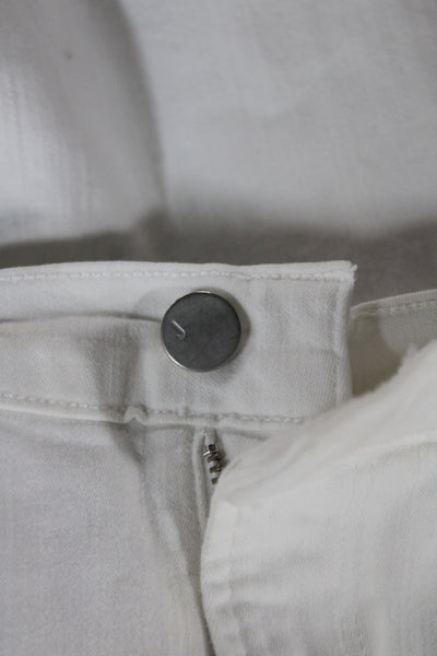 J Brand Women Skinny White Cotton Jeans Size 24