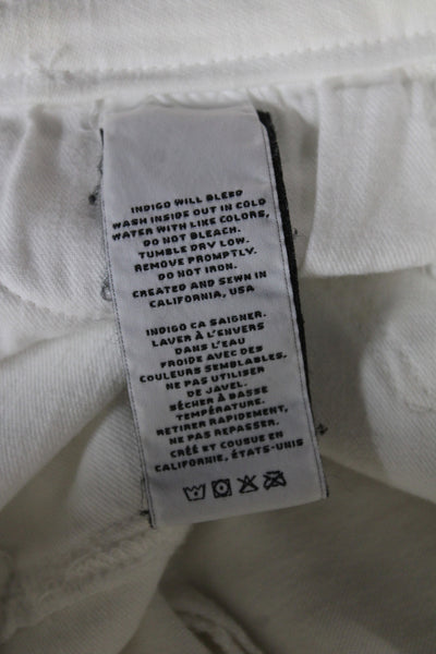 J Brand Women Skinny White Cotton Jeans Size 24