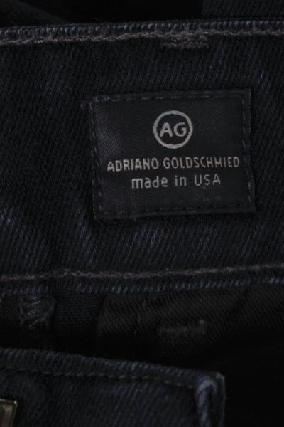 AG Adriano Goldschmied Womens Straight Jeans Blue Mid Rise Inseam 30 Size 24
