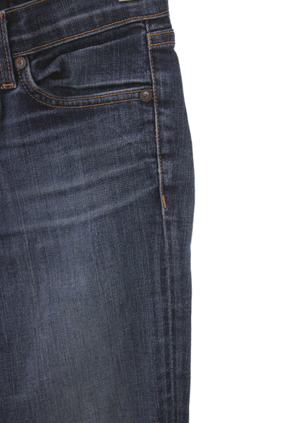 J Brand Womens Skinny Jeans Blue Mid Rise Cotton Blend Size 25