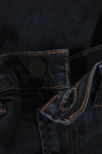 J Brand Womens Skinny Jeans Blue Mid Rise Cotton Blend Size 25
