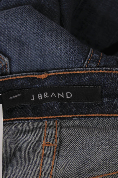 J Brand Womens Skinny Jeans Blue Mid Rise Cotton Blend Size 25