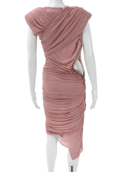 Tom Ford Women Bodycon Pink Cowl Neck Knee Length Dress Made in Italy Size 38