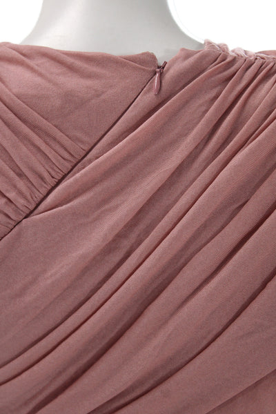 Tom Ford Women Bodycon Pink Cowl Neck Knee Length Dress Made in Italy Size 38