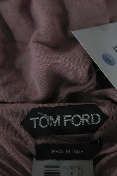 Tom Ford Women Bodycon Pink Cowl Neck Knee Length Dress Made in Italy Size 38