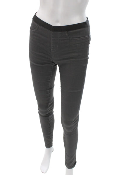 Helmut Lang Womens Skinny Cotton Blend Gray Jeans Size 25