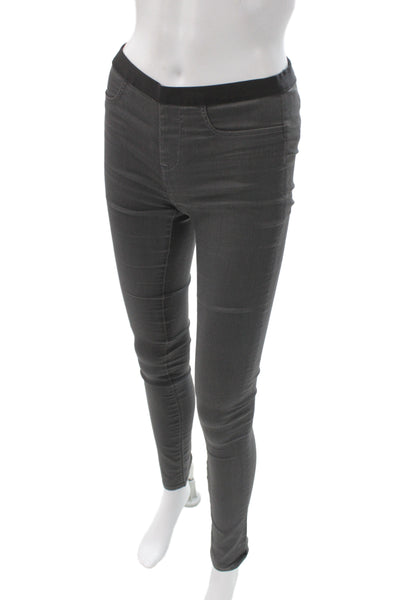Helmut Lang Womens Skinny Cotton Blend Gray Jeans Size 25