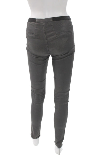 Helmut Lang Womens Skinny Cotton Blend Gray Jeans Size 25