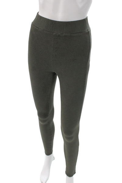 L Agence Womens Green Solid Leggings Size XS