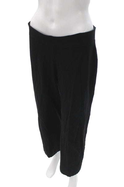 Eileen Fisher Womens Black Pants Solid 28 Inseam Size PM