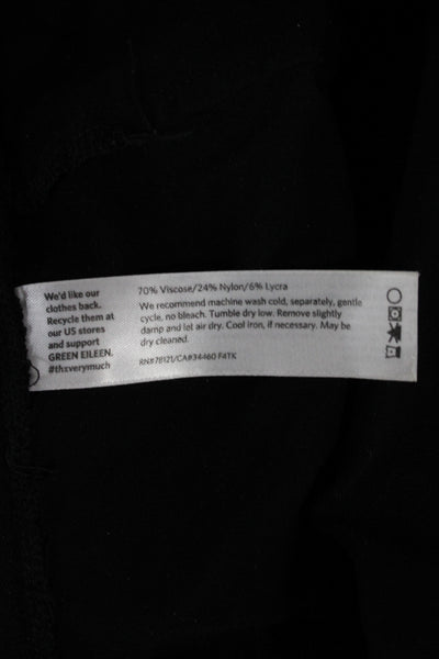 Eileen Fisher Womens Black Pants Solid 28 Inseam Size PM