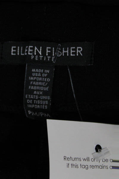 Eileen Fisher Womens Black Pants Solid 28 Inseam Size PM