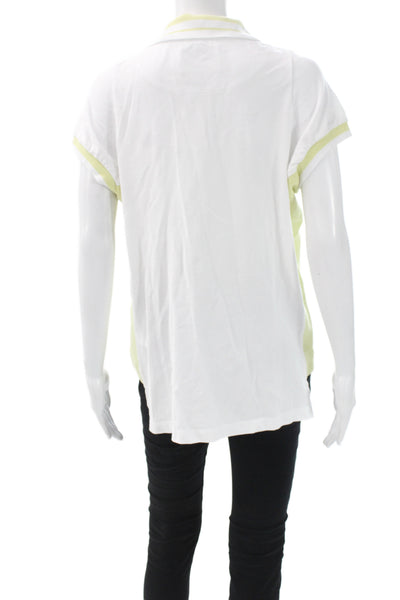 Vivienne Westwood Womens White Cotton Colorblock Polo Short Sleeve Size S