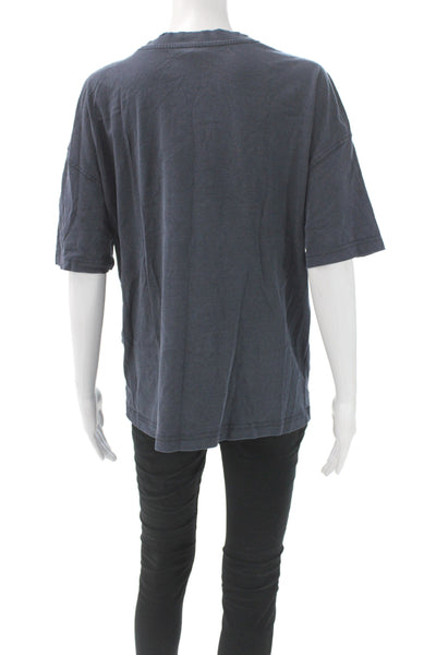 Zara Women Basic Cotton Crew Neck Short Sleeve T-Shirt Gray Size S
