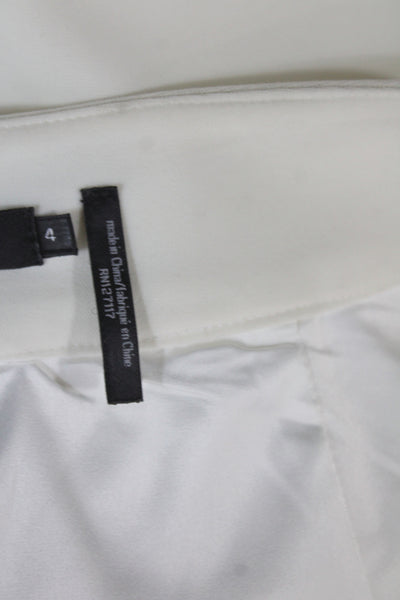 Badgley Mischka Women Ivory Dress Pants Size 4