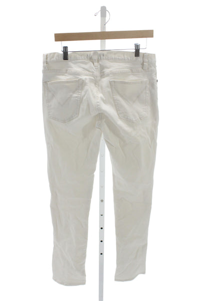 John Varvatos Star USA Mens Straight Jeans White Button Size 32