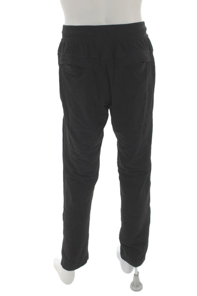 Lululemon Mens Black Jogger Pants Pull On Nylon Athleisure Size L