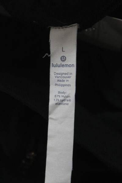 Lululemon Mens Black Jogger Pants Pull On Nylon Athleisure Size L