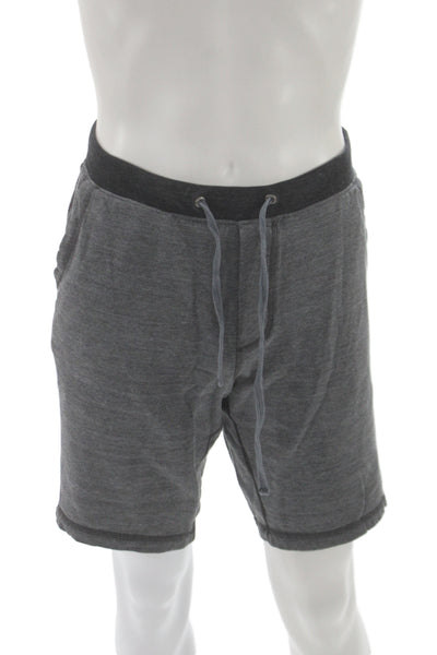 Splendid Mills Mens Sweat Shorts Gray Drawstring Athleisure Size L