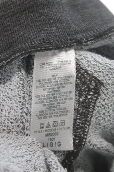 Splendid Mills Mens Sweat Shorts Gray Drawstring Athleisure Size L