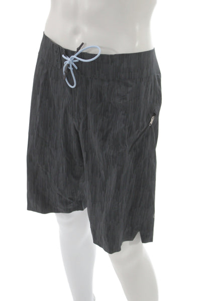 Lululemon Mens Black Bermuda Shorts Drawstring Athleisure Size 32
