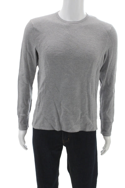 Rag & Bone Mens Pullover Sweater Gray Merino Wool Crewneck Solid Size L