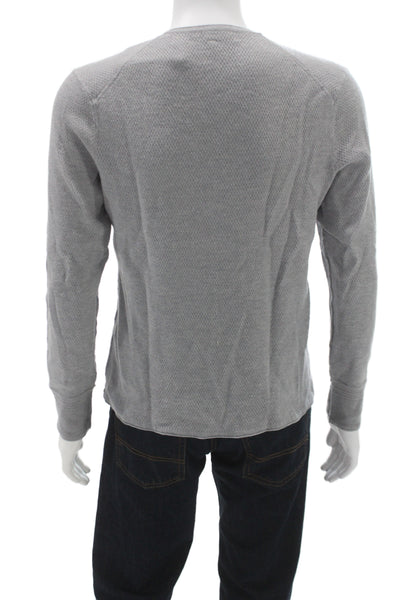 Rag & Bone Mens Pullover Sweater Gray Merino Wool Crewneck Solid Size L