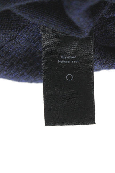 Rag & Bone Men Pullover Sweater Blue Merino Wool Crew Neck Size L
