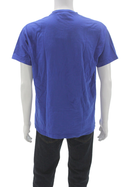Kith Mens Blue Racing Graphic Basic T-Shirt 100% Cotton Size S