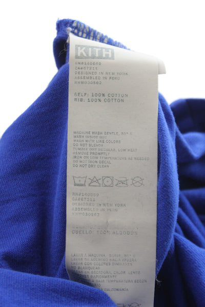 Kith Mens Blue Racing Graphic Basic T-Shirt 100% Cotton Size S