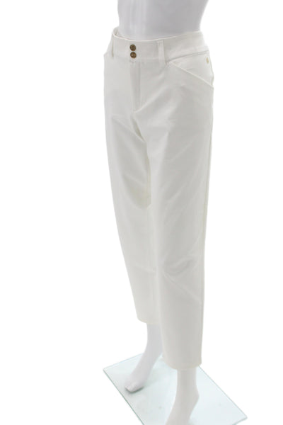 Lily Pulitzer Womens White Solid Casual Pants Size 12