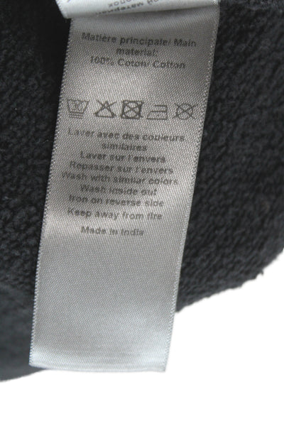 Zadig & Voltaire Womens Full Zip Hoodie Black Graphic Cotton Rock Size S
