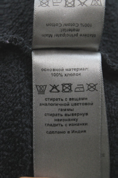 Zadig & Voltaire Womens Full Zip Hoodie Black Graphic Cotton Rock Size S