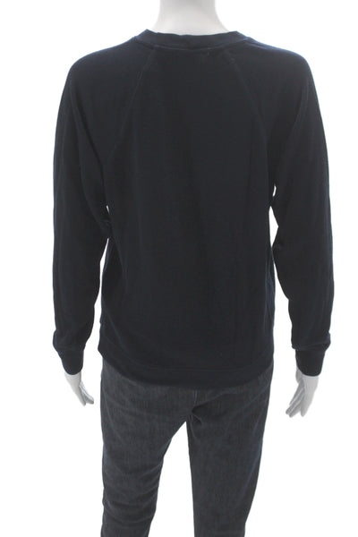 Sandro Unisex Adults Pullover Sweatshirt Blue NYC Graphic Size S