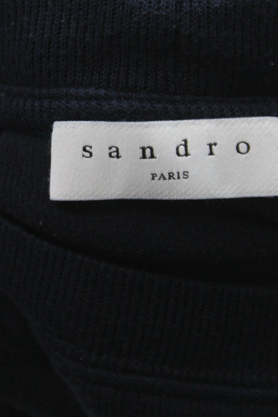 Sandro Unisex Adults Pullover Sweatshirt Blue NYC Graphic Size S