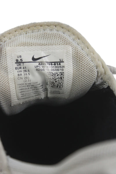 Nike Air Max 270 Womens Leather Running Sneakers Beige Black Pink Size 9.5
