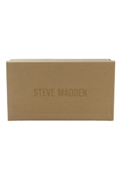 Steve Madden Womens Mesh Textured Metallic Buckled Flats Gold Size 7
