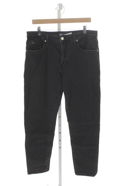 Mavi Mens Tapered Black Jeans Size L