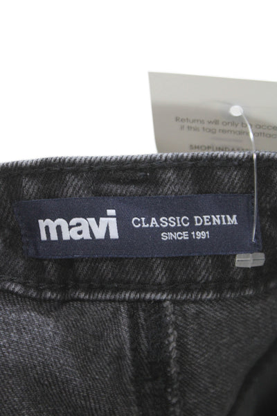 Mavi Mens Tapered Black Jeans Size L