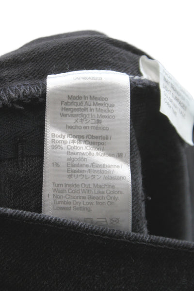 Madewell Mens Straight Black Cotton Jeans Button Fly Size L