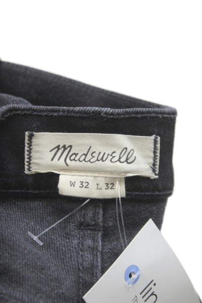Madewell Mens Straight Black Cotton Jeans Button Fly Size L