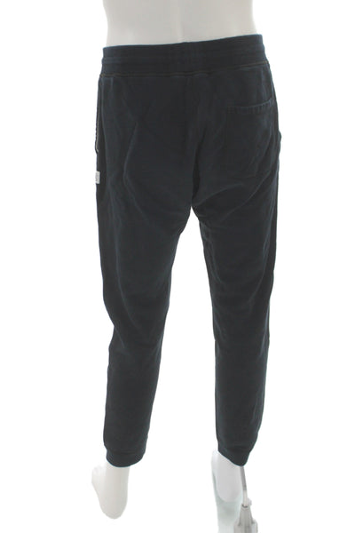 REIGNING CHAMP Mens Black Cotton Sweatpants Drawstring Size M