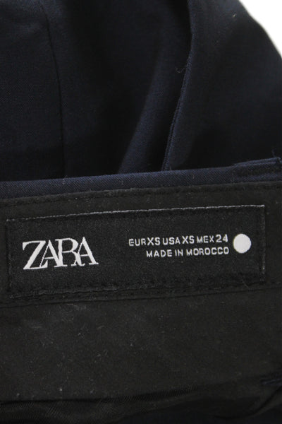 Zara Unisex Adults Casual Pants Black Size XS