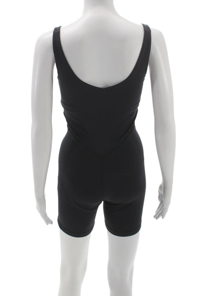 Bandier Women Black Sports Bra Sleeveless Scoop Neck Athleisure Size XS