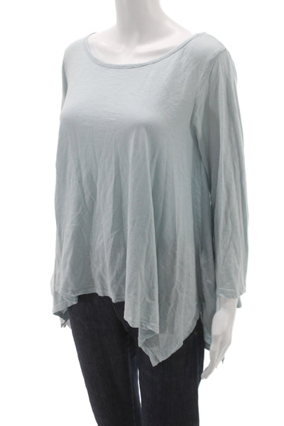 Soft Joie Women Babydoll Pajama Top Blue Scoop Neck 3/4 Sleeve Size S