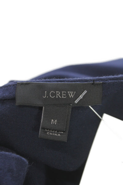 J Crew Unisex Blue Cotton Round Neck Short Sleeve T-Shirt Size M
