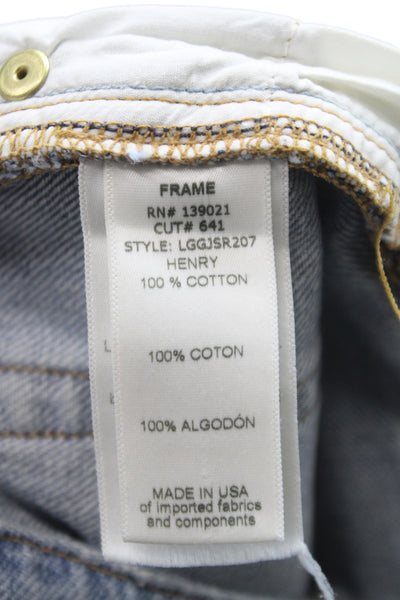 Frame Women Denim Shorts Blue 100% Cotton Size 25
