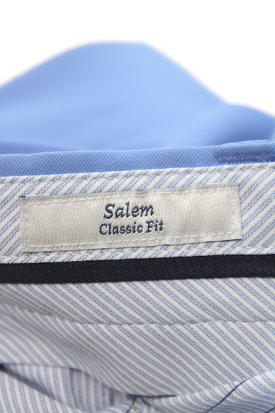 Peter Millar Mens Chino Golf Shorts Blue Recycled Polyester Size 32