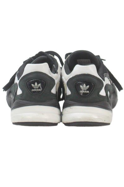 Adidas Falcon Mens Lace Up Colorblock Sneakers Black Size 9