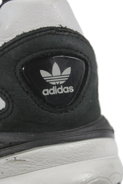 Adidas Falcon Mens Lace Up Colorblock Sneakers Black Size 9